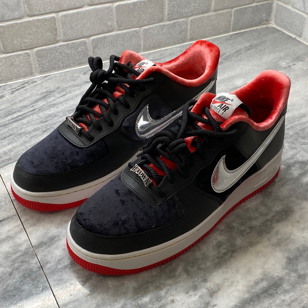 Nike Air Force 1 Low Houston H-Town DZ5427-001 Black Red White